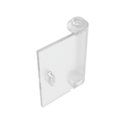 Door 1 x 3 x 3 Right – Open Between Top and Bottom Hinge #60657 Door 1 x 3 x 3 Right – Open Between Top and Bottom Hinge #60657 - 180-Trans Clear Lego Block Sets Alternative