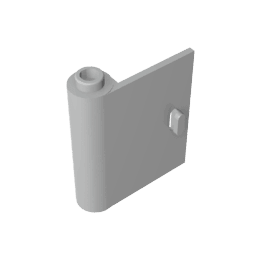Door 1 x 3 x 3 Left – Open Between Top and Bottom Hinge #60658 Door 1 x 3 x 3 Left – Open Between Top and Bottom Hinge #60658 - 71-Light Bluish Gray Lego Block Sets Alternative