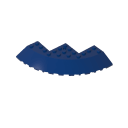 Brick Round Corner 10 x 10 with Slope 33° Edge, Axle Hole, Facet Cutout #58846 Brick Round Corner 10 x 10 with Slope 33° Edge, Axle Hole, Facet Cutout #58846 - 55-Dark Blue Lego Block Sets Alternative