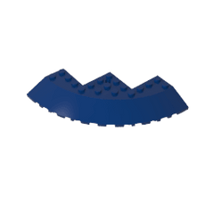 Brick Round Corner 10 x 10 with Slope 33° Edge, Axle Hole, Facet Cutout #58846 Brick Round Corner 10 x 10 with Slope 33° Edge, Axle Hole, Facet Cutout #58846 - 55-Dark Blue Lego Block Sets Alternative