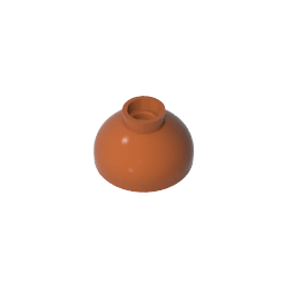 Brick Round 2 x 2 Dome Bottom [Open Stud] #15395 Brick Round 2 x 2 Dome Bottom [Open Stud] #15395 - 83-Dark Orange Lego Block Sets Alternative