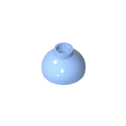 Brick Round 2 x 2 Dome Bottom [Open Stud] #15395 Brick Round 2 x 2 Dome Bottom [Open Stud] #15395 - 53-Bright Light Blue Lego Block Sets Alternative