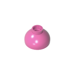 Brick Round 2 x 2 Dome Bottom [Open Stud] #15395 Brick Round 2 x 2 Dome Bottom [Open Stud] #15395 - 12-Dark Pink Lego Block Sets Alternative