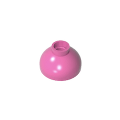 Brick Round 2 x 2 Dome Bottom [Open Stud] #15395 Brick Round 2 x 2 Dome Bottom [Open Stud] #15395 - 12-Dark Pink Lego Block Sets Alternative