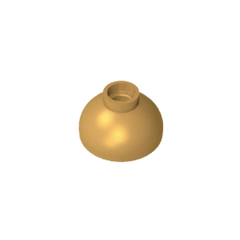 Brick Round 2 x 2 Dome Bottom [Open Stud] #15395 Brick Round 2 x 2 Dome Bottom [Open Stud] #15395 - 35-Pearl Gold Lego Block Sets Alternative