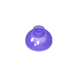 Brick Round 2 x 2 Dome Bottom [Open Stud] #15395 Brick Round 2 x 2 Dome Bottom [Open Stud] #15395 - 160-Trans Purple Lego Block Sets Alternative