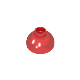 Brick Round 2 x 2 Dome Bottom [Open Stud] #15395 Brick Round 2 x 2 Dome Bottom [Open Stud] #15395 - 110-Trans Red Lego Block Sets Alternative