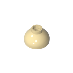 Brick Round 2 x 2 Dome Bottom [Open Stud] #15395 Brick Round 2 x 2 Dome Bottom [Open Stud] #15395 - 31-Tan Lego Block Sets Alternative