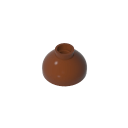 Brick Round 2 x 2 Dome Bottom [Open Stud] #15395 Brick Round 2 x 2 Dome Bottom [Open Stud] #15395 - 81-Reddish Brown Lego Block Sets Alternative