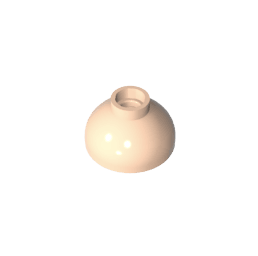 Brick Round 2 x 2 Dome Bottom [Open Stud] #15395 Brick Round 2 x 2 Dome Bottom [Open Stud] #15395 - 32-Light Flesh Lego Block Sets Alternative