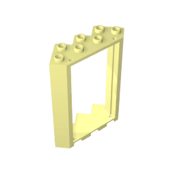 Door Frame 4 x 4 x 6 Corner #28327 Door Frame 4 x 4 x 6 Corner #28327 - 33-Bright Light Yellow Lego Block Sets Alternative