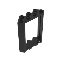 Door Frame 4 x 4 x 6 Corner #28327 Door Frame 4 x 4 x 6 Corner #28327 - 80-Black Lego Block Sets Alternative