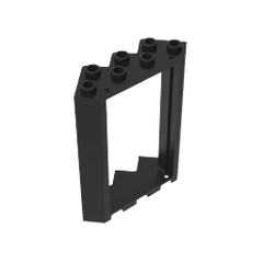 Door Frame 4 x 4 x 6 Corner #28327 Door Frame 4 x 4 x 6 Corner #28327 - 80-Black Lego Block Sets Alternative