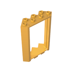 Door Frame 4 x 4 x 6 Corner #28327 Door Frame 4 x 4 x 6 Corner #28327 - 36-Bright Light Orange Lego Block Sets Alternative