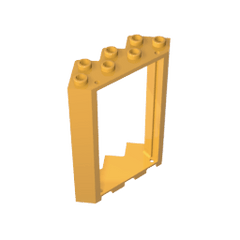 Door Frame 4 x 4 x 6 Corner #28327 Door Frame 4 x 4 x 6 Corner #28327 - 36-Bright Light Orange Lego Block Sets Alternative