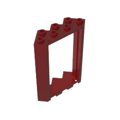 Door Frame 4 x 4 x 6 Corner #28327 Door Frame 4 x 4 x 6 Corner #28327 - 14-Dark Red Lego Block Sets Alternative