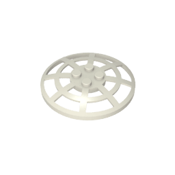 Dish 6 x 6 Inverted [Radar / Webbed / anti-studs at 90°] #4285 Dish 6 x 6 Inverted [Radar / Webbed / anti-studs at 90°] #4285 - 90-White Lego Block Sets Alternative