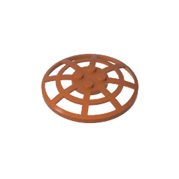 Dish 6 x 6 Inverted [Radar / Webbed / anti-studs at 90°] #4285 Dish 6 x 6 Inverted [Radar / Webbed / anti-studs at 90°] #4285 - 83-Dark Orange Lego Block Sets Alternative