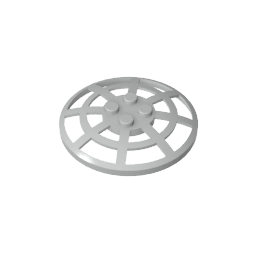Dish 6 x 6 Inverted [Radar / Webbed / anti-studs at 90°] #4285 Dish 6 x 6 Inverted [Radar / Webbed / anti-studs at 90°] #4285 - 71-Light Bluish Gray Lego Block Sets Alternative