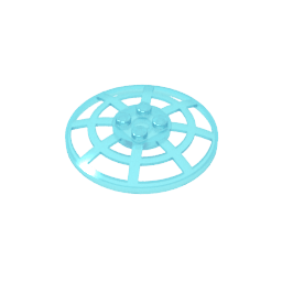 Dish 6 x 6 Inverted [Radar / Webbed / anti-studs at 90°] #4285 Dish 6 x 6 Inverted [Radar / Webbed / anti-studs at 90°] #4285 - 152-Trans Light Blue Lego Block Sets Alternative