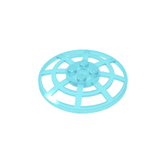 Dish 6 x 6 Inverted [Radar / Webbed / anti-studs at 90°] #4285 Dish 6 x 6 Inverted [Radar / Webbed / anti-studs at 90°] #4285 - 152-Trans Light Blue Lego Block Sets Alternative