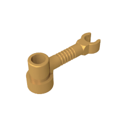 Bar 1 x 3 [Clip / Anti-Stud] #4735 Bar 1 x 3 [Clip / Anti-Stud] #4735 - 35-Pearl Gold Lego Block Sets Alternative