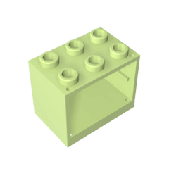 Cupboard 2 x 3 x 2 with Solid Studs #92410 Cupboard 2 x 3 x 2 with Solid Studs #92410 - 44-Yellowish Green Lego Block Sets Alternative