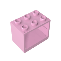Cupboard 2 x 3 x 2 with Solid Studs #92410 Cupboard 2 x 3 x 2 with Solid Studs #92410 - 11-Bright Pink Lego Block Sets Alternative