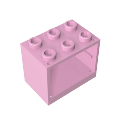 Cupboard 2 x 3 x 2 with Solid Studs #92410 Cupboard 2 x 3 x 2 with Solid Studs #92410 - 11-Bright Pink Lego Block Sets Alternative