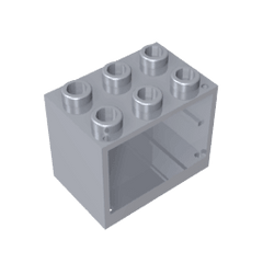 Cupboard 2 x 3 x 2 with Solid Studs #92410 Cupboard 2 x 3 x 2 with Solid Studs #92410 - 73-Flat Silver Lego Block Sets Alternative