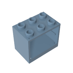 Cupboard 2 x 3 x 2 with Solid Studs #92410 Cupboard 2 x 3 x 2 with Solid Studs #92410 - 54-Sand Blue Lego Block Sets Alternative