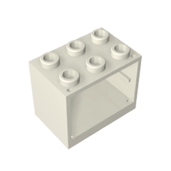 Cupboard 2 x 3 x 2 with Solid Studs #92410 Cupboard 2 x 3 x 2 with Solid Studs #92410 - 90-White Lego Block Sets Alternative