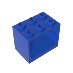 Cupboard 2 x 3 x 2 with Solid Studs #92410 Cupboard 2 x 3 x 2 with Solid Studs #92410 - 50-Blue Lego Block Sets Alternative