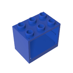 Cupboard 2 x 3 x 2 with Solid Studs #92410 Cupboard 2 x 3 x 2 with Solid Studs #92410 - 50-Blue Lego Block Sets Alternative