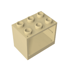 Cupboard 2 x 3 x 2 with Solid Studs #92410 Cupboard 2 x 3 x 2 with Solid Studs #92410 - 31-Tan Lego Block Sets Alternative