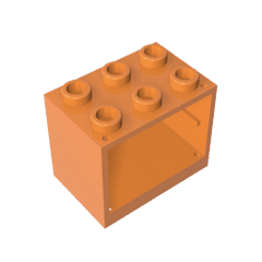 Cupboard 2 x 3 x 2 with Solid Studs #92410 Cupboard 2 x 3 x 2 with Solid Studs #92410 - 21-Orange Lego Block Sets Alternative