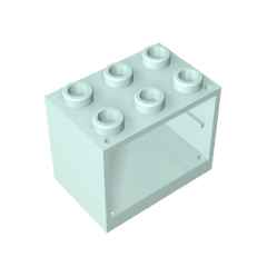 Cupboard 2 x 3 x 2 with Solid Studs #92410 Cupboard 2 x 3 x 2 with Solid Studs #92410 - 45-Light Aqua Lego Block Sets Alternative