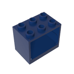 Cupboard 2 x 3 x 2 with Solid Studs #92410 Cupboard 2 x 3 x 2 with Solid Studs #92410 - 55-Dark Blue Lego Block Sets Alternative