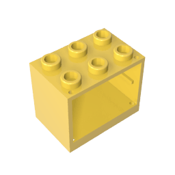 Cupboard 2 x 3 x 2 with Solid Studs #92410 Cupboard 2 x 3 x 2 with Solid Studs #92410 - 30-Yellow Lego Block Sets Alternative