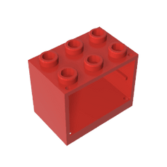 Cupboard 2 x 3 x 2 with Solid Studs #92410 Cupboard 2 x 3 x 2 with Solid Studs #92410 - 10-Red Lego Block Sets Alternative