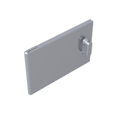 Cupboard 2 x 3 x 2 Door #4533 Cupboard 2 x 3 x 2 Door #4533 - 73-Flat Silver Lego Block Sets Alternative