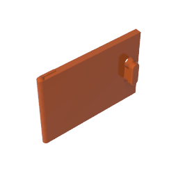 Cupboard 2 x 3 x 2 Door #4533 Cupboard 2 x 3 x 2 Door #4533 - 83-Dark Orange Lego Block Sets Alternative