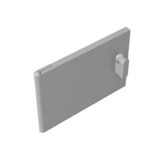 Cupboard 2 x 3 x 2 Door #4533 Cupboard 2 x 3 x 2 Door #4533 - 71-Light Bluish Gray Lego Block Sets Alternative