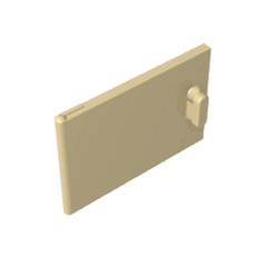 Cupboard 2 x 3 x 2 Door #4533 Cupboard 2 x 3 x 2 Door #4533 - 31-Tan Lego Block Sets Alternative
