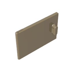Cupboard 2 x 3 x 2 Door #4533 Cupboard 2 x 3 x 2 Door #4533 - 34-Dark Tan Lego Block Sets Alternative
