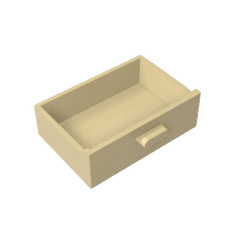 Cupboard 2 x 3 Drawer #4536 Cupboard 2 x 3 Drawer #4536 - 31-Tan Lego Block Sets Alternative