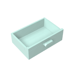 Cupboard 2 x 3 Drawer #4536 Cupboard 2 x 3 Drawer #4536 - 45-Light Aqua Lego Block Sets Alternative