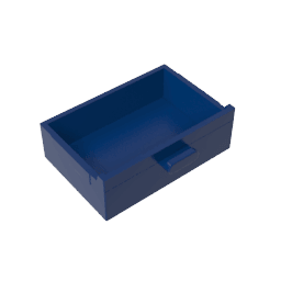 Cupboard 2 x 3 Drawer #4536 Cupboard 2 x 3 Drawer #4536 - 55-Dark Blue Lego Block Sets Alternative