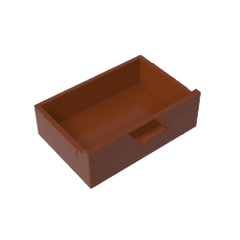 Cupboard 2 x 3 Drawer #4536 Cupboard 2 x 3 Drawer #4536 - 81-Reddish Brown Lego Block Sets Alternative