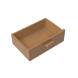 Cupboard 2 x 3 Drawer #4536 Cupboard 2 x 3 Drawer #4536 - 84-Medium Dark Flesh Lego Block Sets Alternative